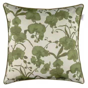 Чехол на подушку из коллекции SCHNER WOHNEN «Орхидея», (1 шт.) Schner Wohnen-Kollektion, темно-зеленый