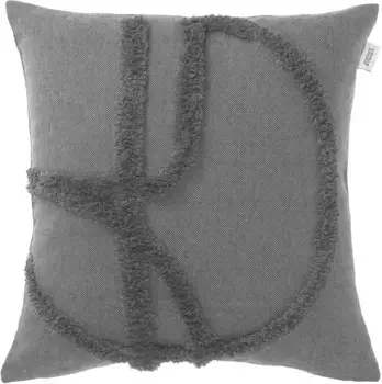 Чехол на подушку из коллекции SCHNER WOHNEN "Join", (1 шт.) SCHNER WOHNEN-KOLLEKTION 45х45 см, антрацит/темно-серый/светло-серый