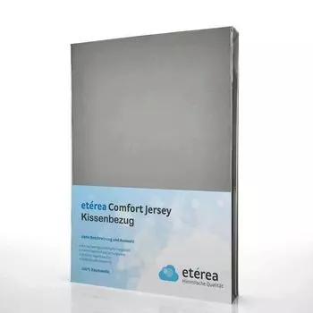 Чехол на подушку из комфортного трикотажа, двойная упаковка, 40х140см, морозно-серый Etrea Himmlische Qualitt