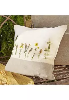 Чехол на подушку из кружева белый/разноцветный Loberon, цвет Gesamt Breite Bunt