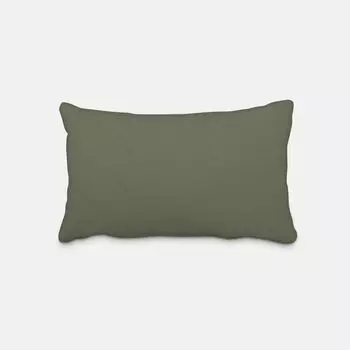 Чехол на подушку из однотонной парусины оливково-зеленого цвета разных размеров от SCHNER LEBEN. Размер 40х60см (ВхШ) Размер 40х60см (ВхШ) Schner-Leben