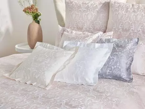 Чехол на подушку из парчи Curt Bauer Mako Флоренция ок. 40 x 80 см, песочный.