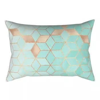 Чехол на подушку из полиэстера с геометрическим принтом, прямоугольный чехол для подушки для дома 16 # Stuttg