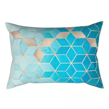 Чехол на подушку из полиэстера с геометрическим принтом, прямоугольный чехол для подушки для дома 14 # Stuttg