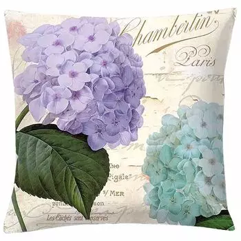 Чехол на подушку изысканная дышащая квадратная винтажная подушка с цветочным принтом для дивана-D Stuttg