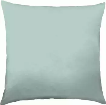 Чехол на подушку Kaeppel "Атлас Uni Mako, 100% хлопок", (1 шт.), чехол на подушку в разных красивых цветах на молнии 80х80 см, цвет mint