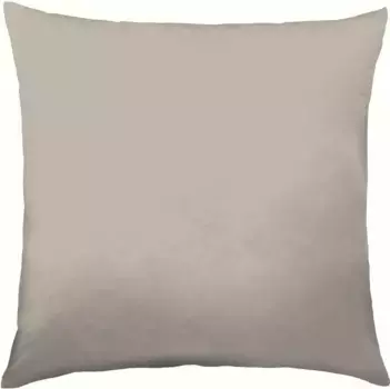 Чехол на подушку Kaeppel "Атлас Uni Mako, 100% хлопок", (1 шт.), чехол на подушку в разных красивых цветах на молнии 80х80 см, капучино