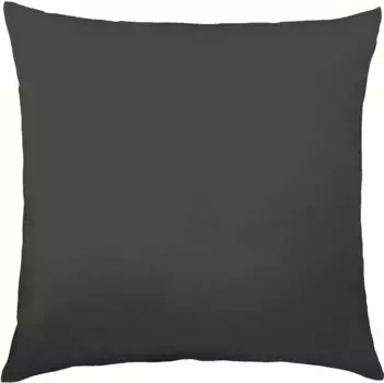 Чехол на подушку Kaeppel "Атлас Uni Mako, 100% хлопок", (1 шт.), чехол на подушку в разных красивых цветах на молнии 80х80 см, цвет titanium