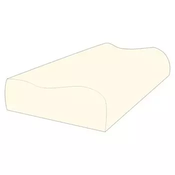 Чехол на подушку Kneer Ecco 2 на молнии 15 натуральный 65x32x14,5