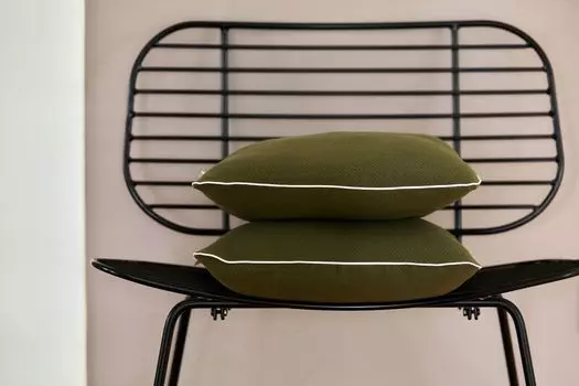 Чехол на подушку KraftKids двойной креп зеленый осенне-зеленый