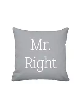 Чехол на подушку Krasilnikoff, серый