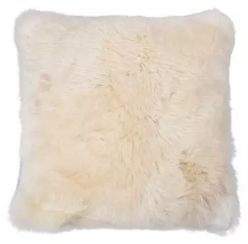 Чехол на подушку - кремовый - натуральная овчина - 50 х 50 см - на молнии HR Import GmbH