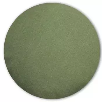 Чехол на подушку круглый 80 см, зеленый, светлый, льняной, наволочка, декоративная подушка Haus und Deko