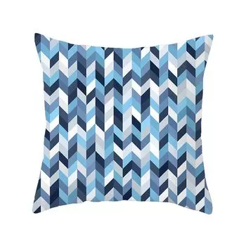 Чехол на подушку, квадратный дышащий полиэстер, чехол для подушки персикового цвета с абстрактным геометрическим принтом для дивана-A Stuttg