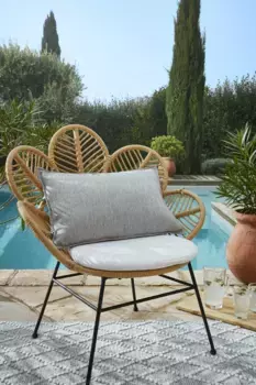 Чехол на подушку L'effet papillon, светло-серый