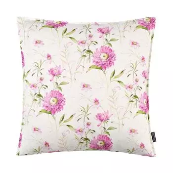 Чехол на подушку Linz, цветочный узор по всей поверхности, белый/розовый, размер: 50 х 50 см, наполнитель подушки: без Proflax