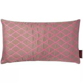Чехол на подушку Magma 30x50 см в клетку Diamond Demi Taupe Magma - Heimtex