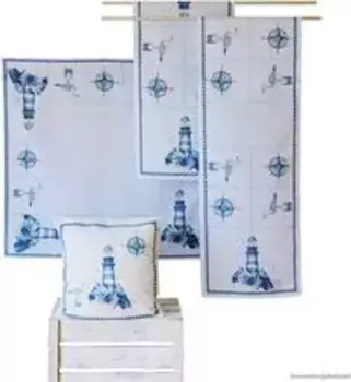 Чехол на подушку Matches21 HOME & HOBBY, синий