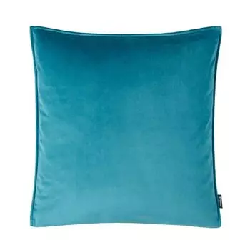 Чехол на подушку Милан, однотонный бархат, бирюзовый, размер: 50 х 50 см, наполнитель: без Proflax