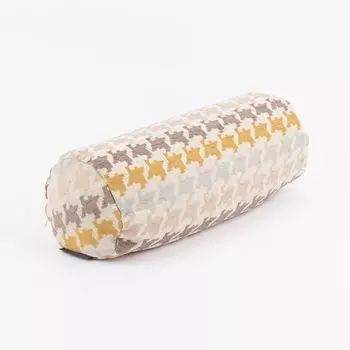 Чехол на подушку Mira "гусиные лапки" бежево-желтый в различных размерах размер 15x40см (xW) размер шейного валика 15x40см (xW) размер шейного валика Schner-Leben