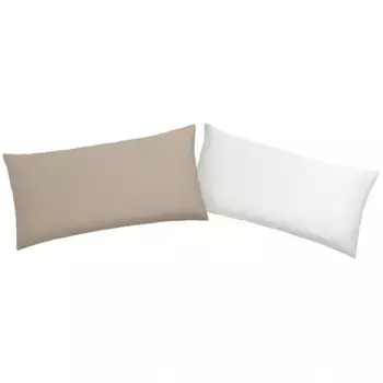 Чехол на подушку мой дом «DESNER2», (2 шт.), двусторонний чехол на подушку My Home, белый/бежевый