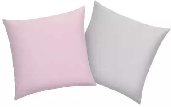 Чехол на подушку мой дом "DESNER2", (2 шт.), двусторонний чехол на подушку My home 40х40 см, розовый/серебристый