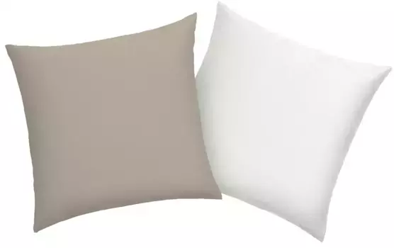 Чехол на подушку мой дом "DESNER2", (2 шт.), двусторонний чехол на подушку My home 40х80 см, белый/бежевый
