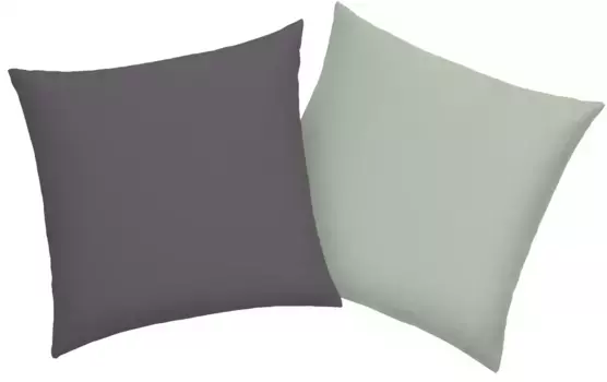 Чехол на подушку мой дом "DESNER2", (2 шт.), двусторонний чехол на подушку My home 40х80 см, цвет anthrazit/seegrn