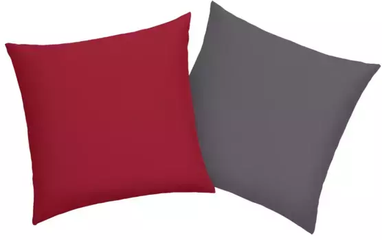 Чехол на подушку мой дом "DESNER2", (2 шт.), двусторонний чехол на подушку My home 40х40 см, антрацит/красный