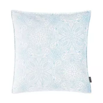 Чехол на подушку Mombasa, принт из тонких линий по всей поверхности, голубой, размер: 50 x 50 см, наполнитель подушки: полиэстер Proflax