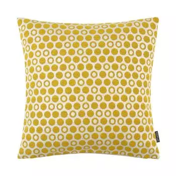 Чехол на подушку Monaco, тканый горошек, желтый, размер: 40 х 60 см, наполнитель подушки: полиэстер Proflax