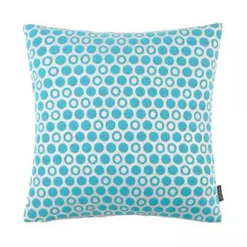 Чехол на подушку Монако, плетение в горошек, бирюзовый, размер: 40 х 60 см, наполнитель подушки: без Proflax