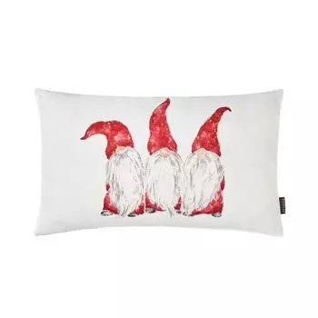 Чехол на подушку «Москва», цифровая печать 3 нарисованных гнома 30 х 50 см, красный, размер: 50 х 50 см, наполнитель подушки: без Proflax