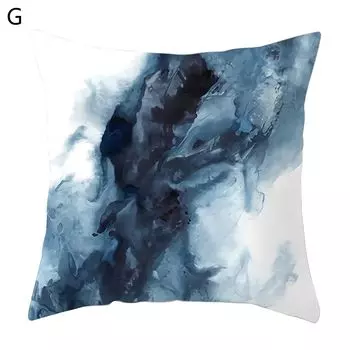 Чехол на подушку Мягкая текстура Невидимая молния Полиэстер Персиковая кожа Декоративный чехол для подушки с цветочным принтом Бытовые презентации-G Stuttg