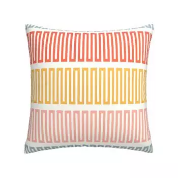 Чехол на подушку Мягкая текстура Пыленепроницаемый чехол для подушки из полиэстера с геометрическим принтом Товары для дома-A Stuttg