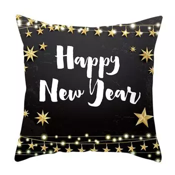 Чехол на подушку Мягкая удобная на ощупь потайная молния Рождественские хлопья Снежинка Узор наволочка для повседневной жизни-разноцветный Stuttg