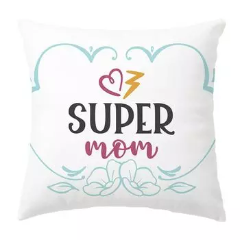 Чехол на подушку, мягкий дизайн с буквами, молния, квадратная наволочка с Днем матери, праздничный подарок-D Stuttg