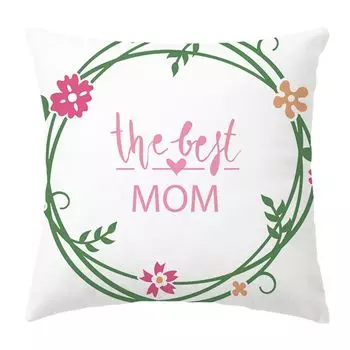 Чехол на подушку, мягкий дизайн с буквами, молния, квадратная наволочка с Днем матери, праздничный подарок-B Stuttg