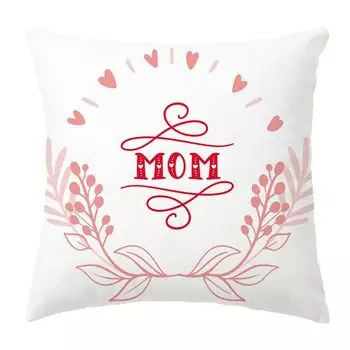Чехол на подушку, мягкий дизайн с буквами, молния, квадратная наволочка с Днем матери, праздничный подарок-E Stuttg
