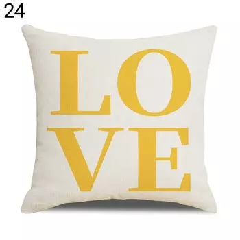 Чехол на подушку Мягкий дышащий льняной чехол с геометрическим дизайном для автомобиля-24 Stuttg