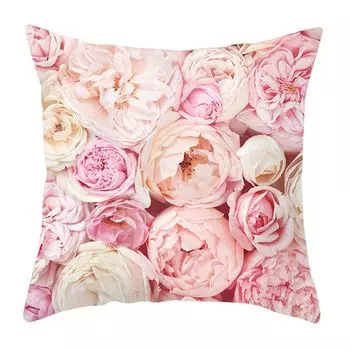 Чехол на подушку Мягкий моющийся чехол на подушку квадратной формы с перьями розы в скандинавском стиле для дивана-кровати-12 Stuttg