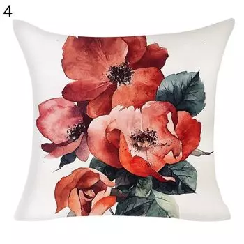 Чехол на подушку, мягкий на ощупь, простой в уходе, полиэстер, китайская тушь, стиль, чехол для подушки для дома-4 Stuttg