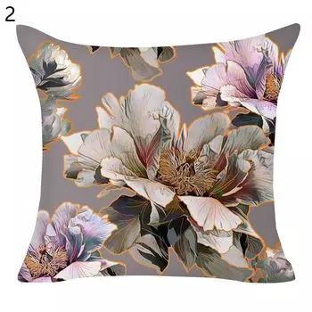 Чехол на подушку, мягкий на ощупь, простой в уходе, полиэстер, китайская тушь, стиль, чехол для подушки для дома-2 Stuttg