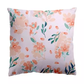 Чехол на подушку, мягкий поршень, потайная застежка, полиэстер, персиковая кожа, цветочный узор, чехол для диванной подушки для гостиной-F Stuttg
