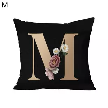 Чехол на подушку Мягкий поршень Съемный полиэстер Чехлы на подушку с невидимой молнией для гостиной-M Stuttg