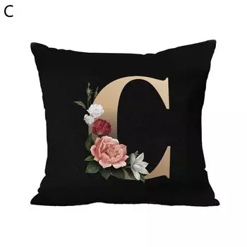 Чехол на подушку Мягкий поршень Съемный полиэстер Чехлы на подушку с невидимой молнией для гостиной-C Stuttg