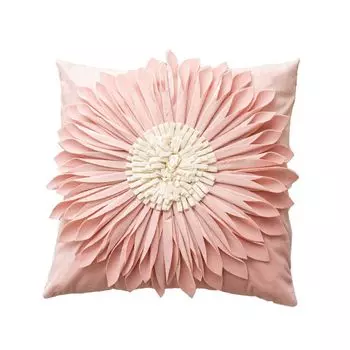 Чехол на подушку, мягкий, удобный, изысканный, с лепестками хризантемы, наволочки для гостиной, розовый цвет Stuttg