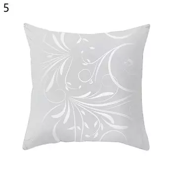 Чехол на подушку, мягкий устойчивый к выцветанию полиэстер, декоративный чехол для подушки с цветочным принтом, чехол для дивана, мебельные аксессуары-5 Stuttg