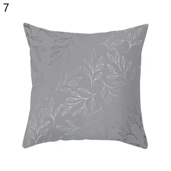 Чехол на подушку, мягкий устойчивый к выцветанию полиэстер, декоративный чехол для подушки с цветочным принтом, чехол для дивана, мебельные аксессуары-7 Stuttg