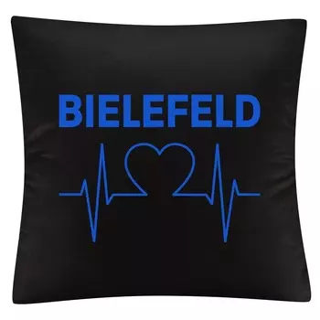 Чехол на подушку мультифаншоп - Билефельд - сердцебиение, черный, один размер multifanshop
